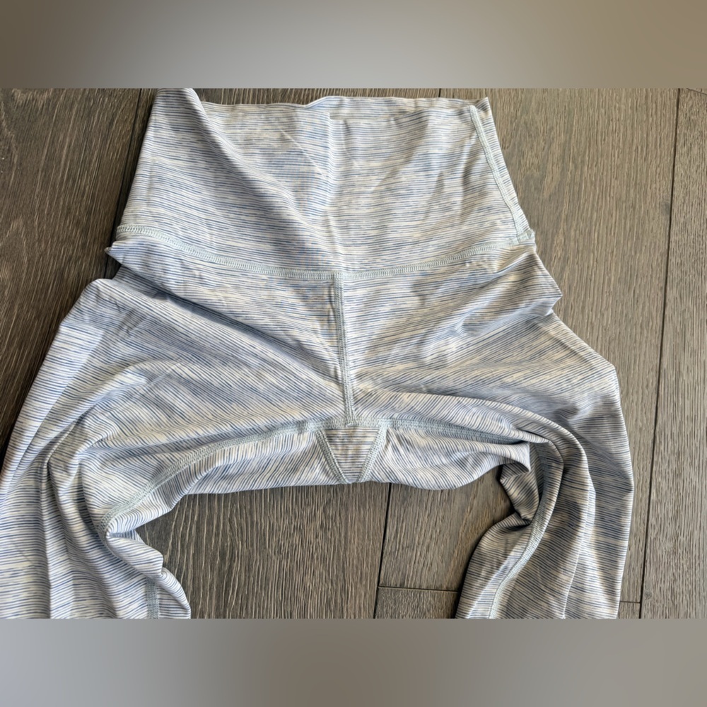 Lululemon Wunder Under HR Tight in Wee Are From Space Sheer Blue Chambray Size 4 - Picture 5 of 6